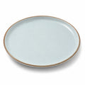 Assiette plate ronde 27 cm en céramique bleu clair pour repas quotidien