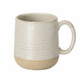 Mug en grès 350 ml beige crème - tasse à anse style artisanal